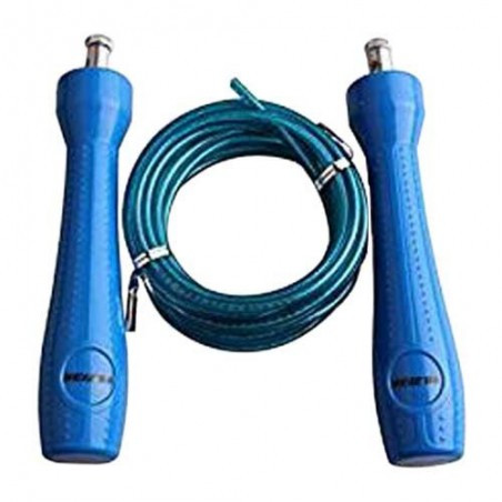 Steel rope Free Ball Bearing Blue Adjustable Racing Jump Raco Nonslip Handles speed and diy hand glue skipping rope for men and women