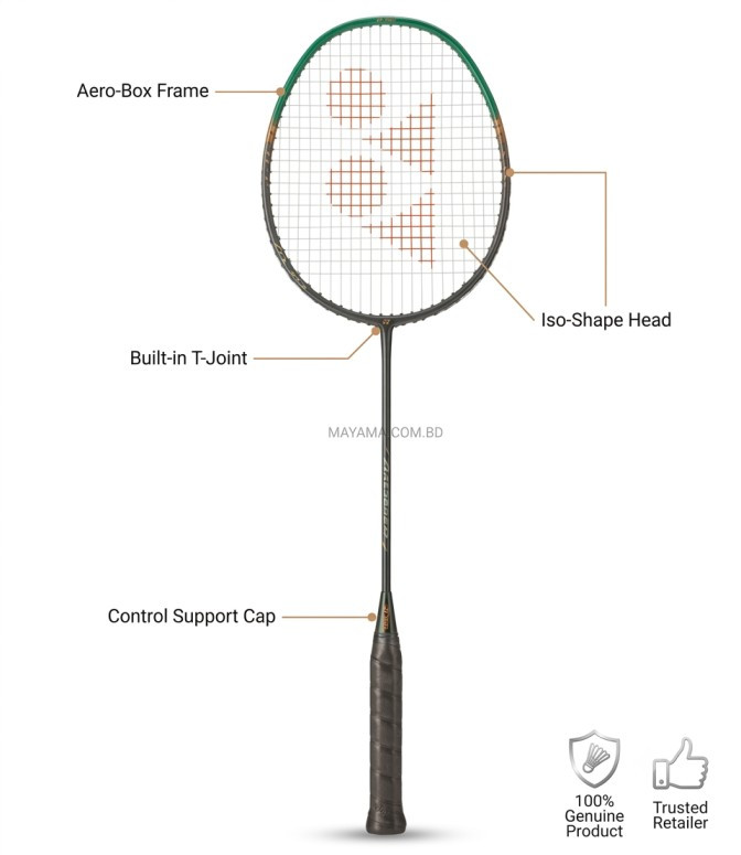 Yonex Astrox 99 Play 3rd Gen Badminton Racket! Black Green