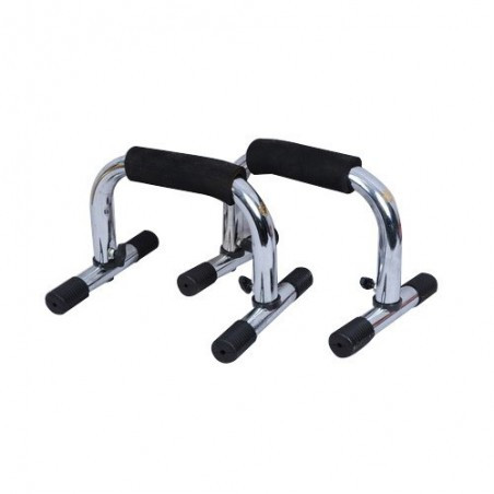 Push-Up Handles Non-Slip (Pair) Steel Tube Foam Pad Covers Good Grip on the Floor Black 25 x 14 x 17 cm
