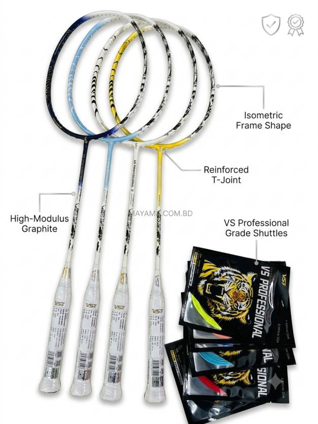 Vse Proffessional Tiger Edition Badminton Racket! Head Heavy 4u