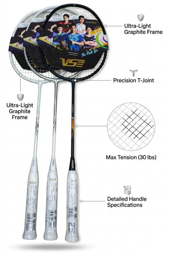 Vse Swordsman 77( 5u Light Weight) Badminton Racket