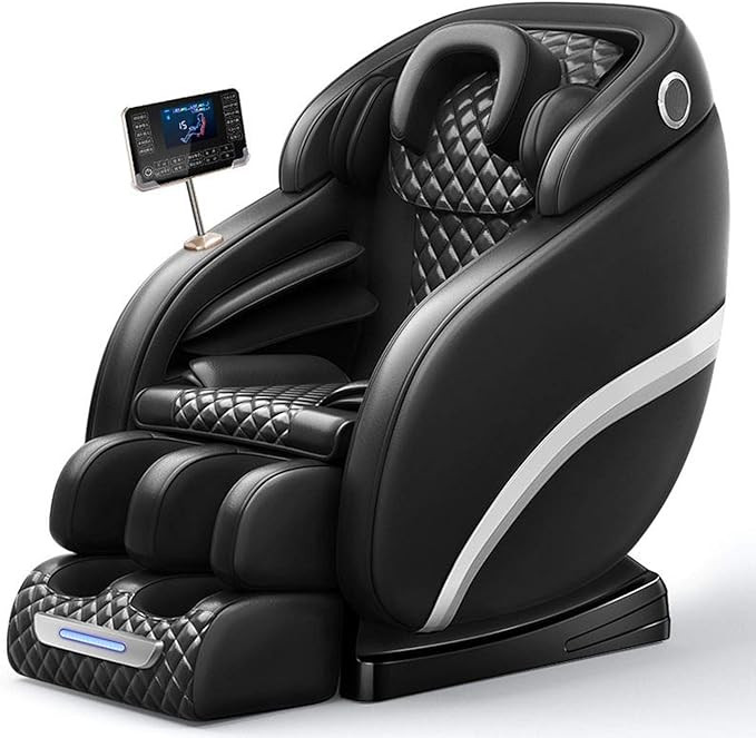 Full Body Massage Recliner Zero Gravity Best Massage Chair Air Compressor Leg Massager, LCD Touch Function For Foot Spa Portable Track Massage Chair, Brass