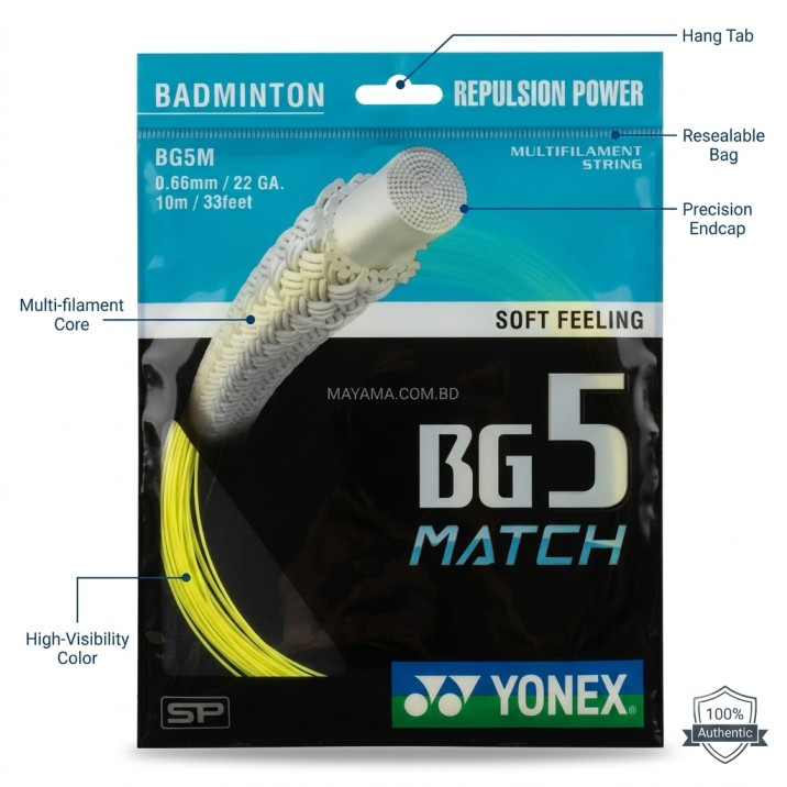 Yonex BG5 Match Badminton String