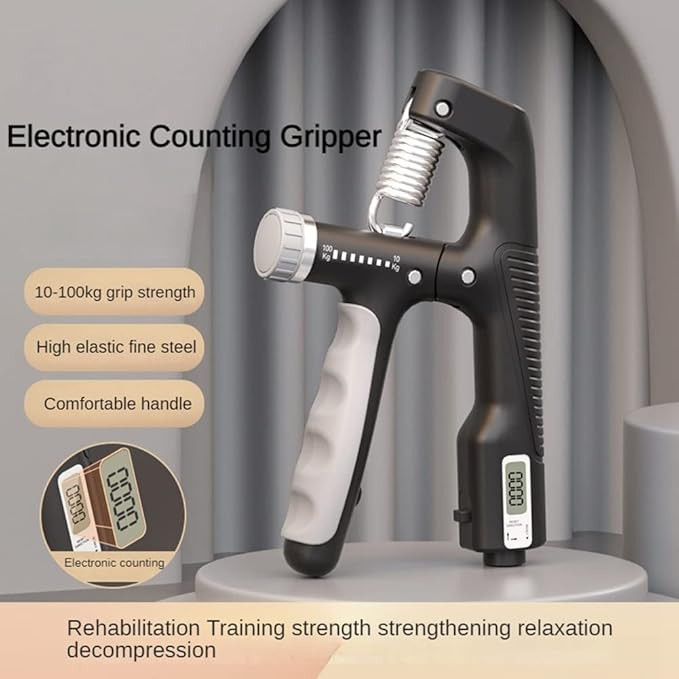 100kg hand Gripper Strengthener, Adjustable Resistance 22-220Lbs
