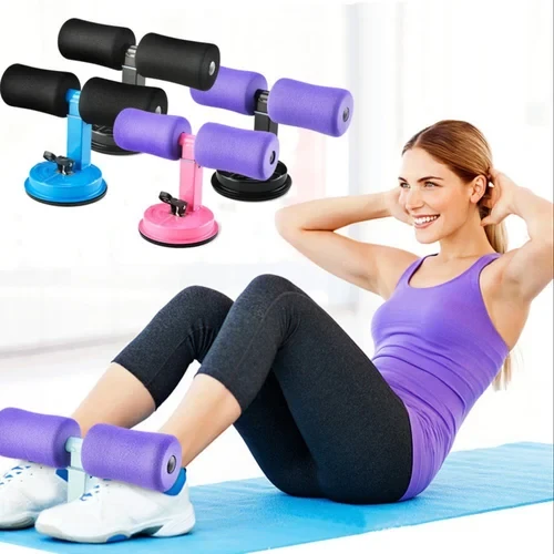 Single Sit-Up Bar With Foam Handle With one Rubber Suction  For Weight Lose Gym Workout