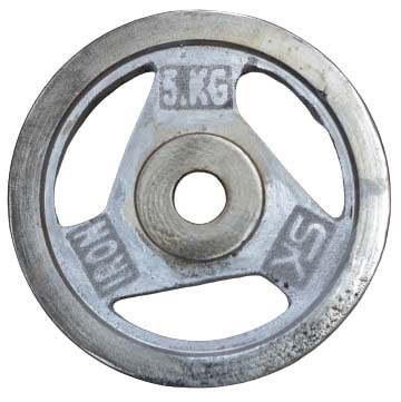 Dumbbell Plate 1.25kg,2.5kg,5kg,10kg,15kg,20kg,25kg,30kg pair  (Silver)
