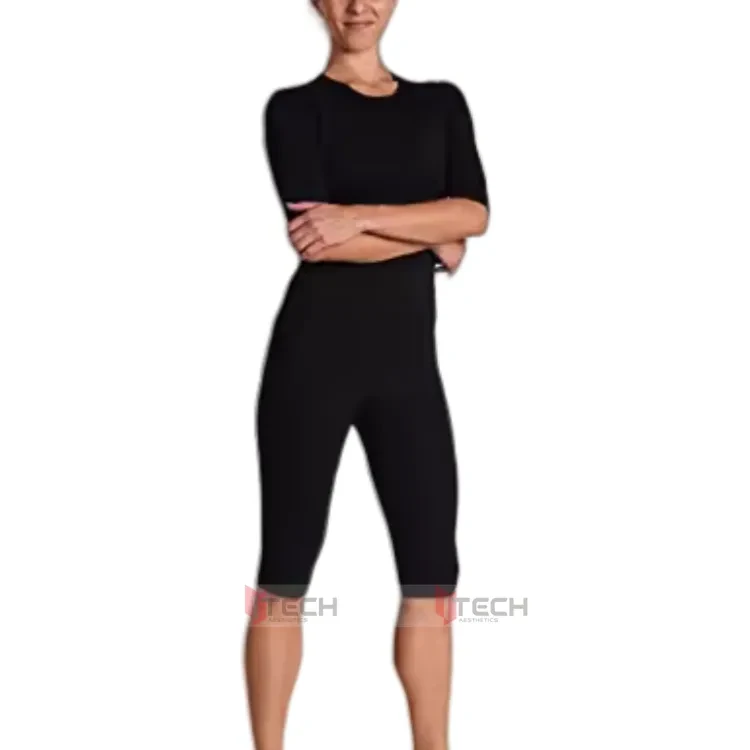 Men's & Woman Half T-Shirt & Three Quarter Pant Set Tights (Nylon) Skins for Swimming, Gym, Running, Cycling, Gym, Running, Cycling, Basketball, Cricket, Yoga, Football, Tennis, Badminton & More Baske