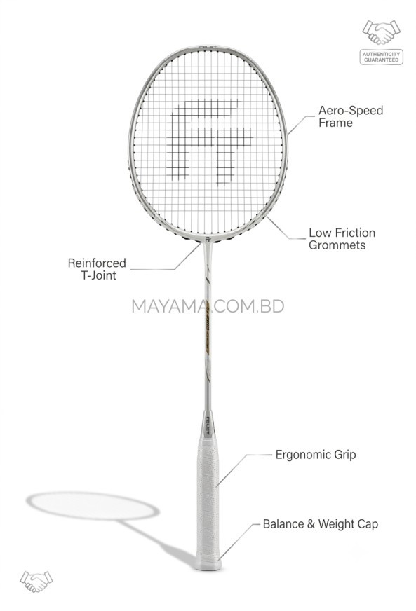 Felet Tj 1000 Speed Badminton Racket! White Black Colour