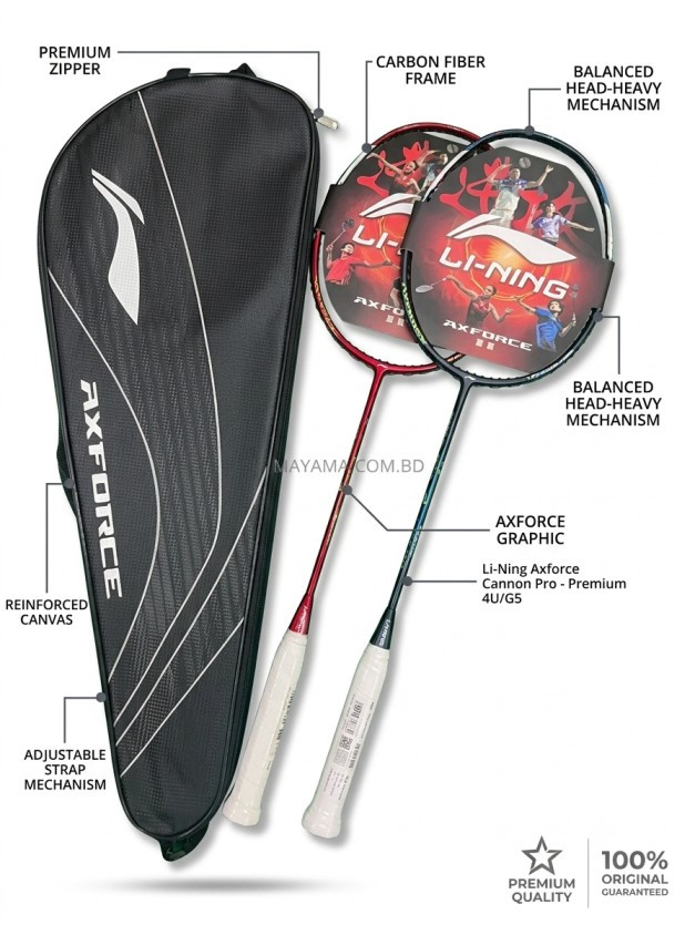 Lining Axforce Cannon Pro (4u & 5u)Badminton Racket