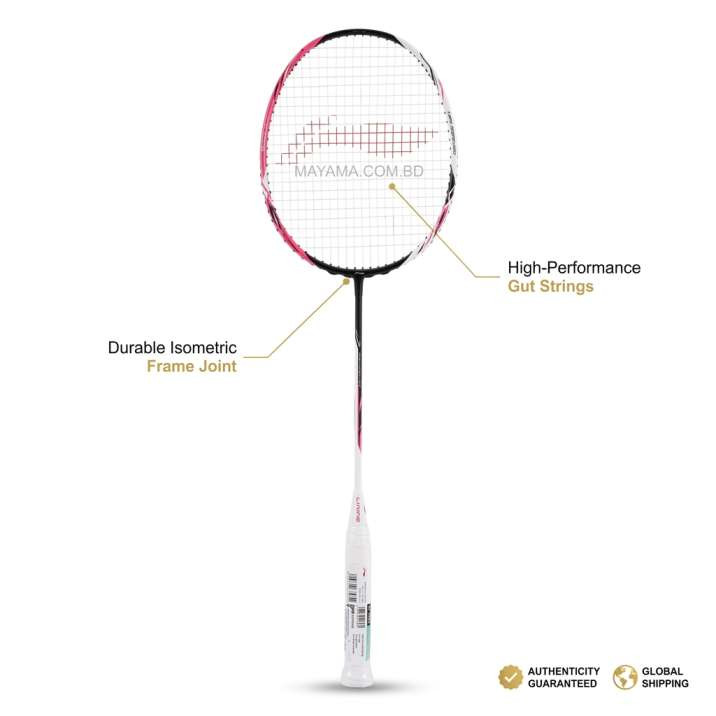 Lining Halbertec4000 Badminton Racket.White Pink Colour